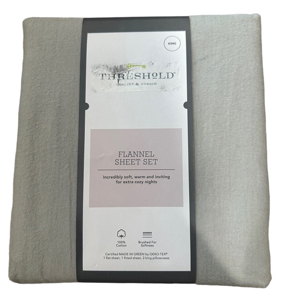Threshold Bedding Threshold Flannel Sheet Set King Size Poshmark